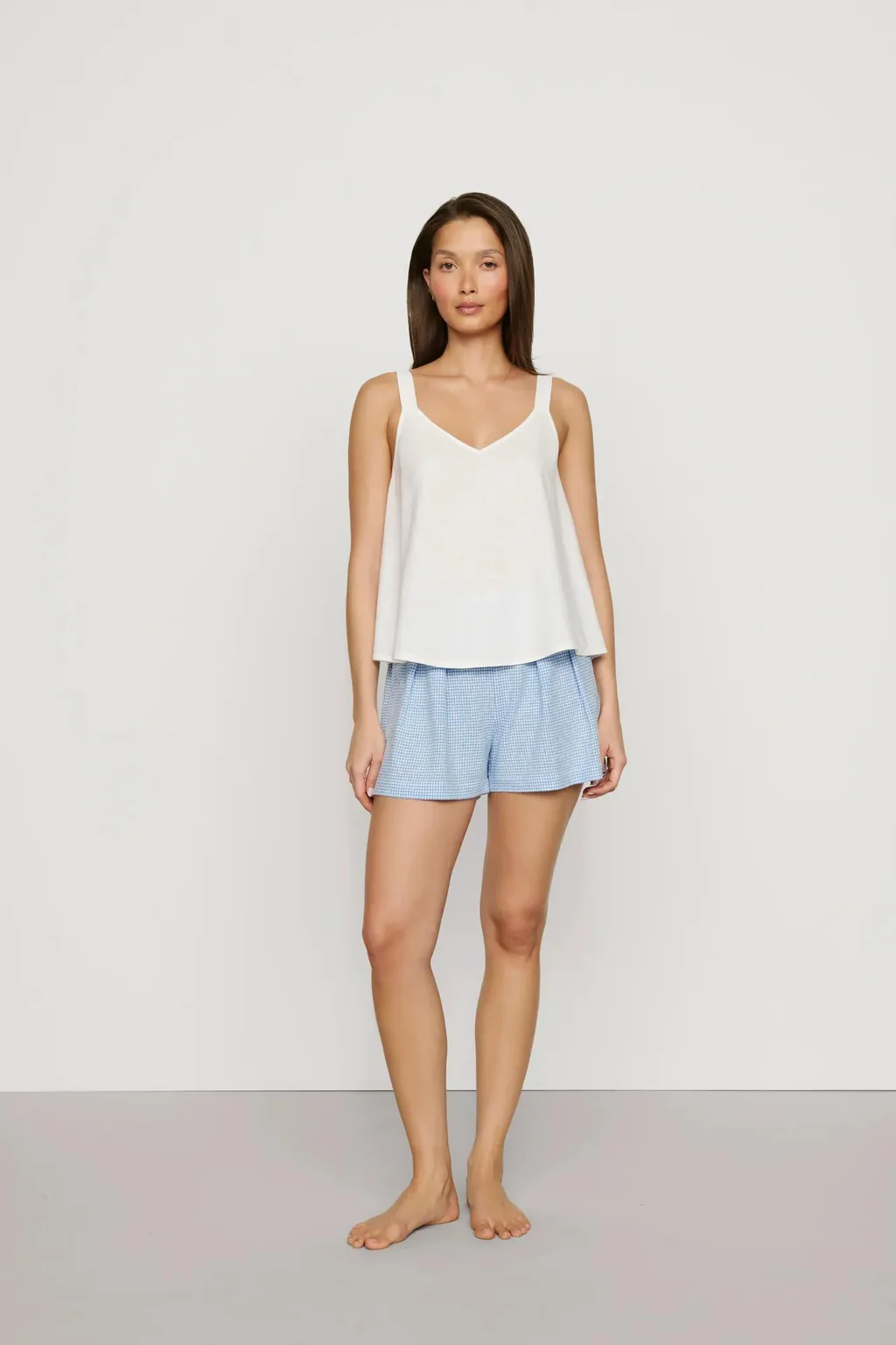 Linen Blend Relaxed Short | Eberjey