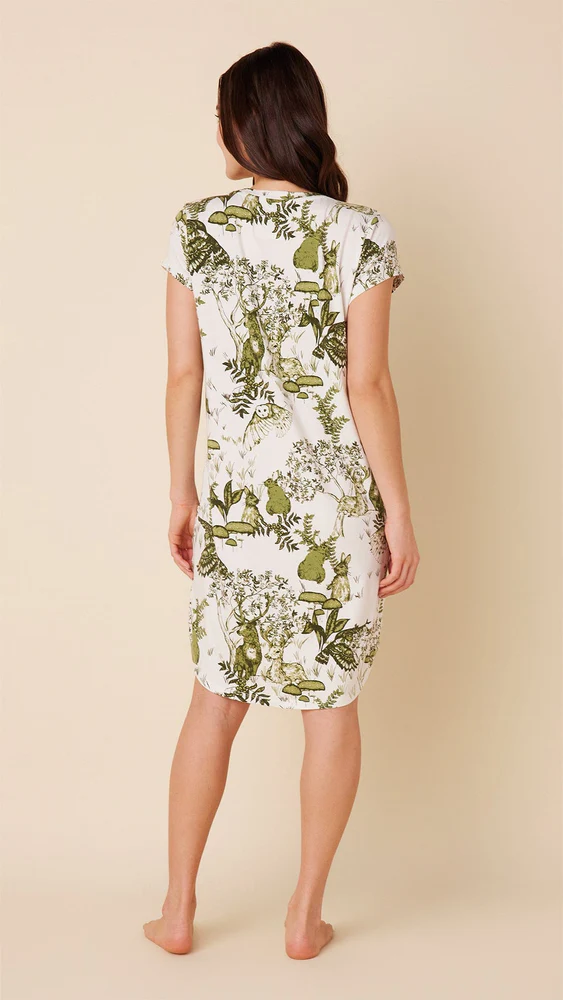 Woodside Short-Sleeved Sleep Shirt | The Cat's Pajamas