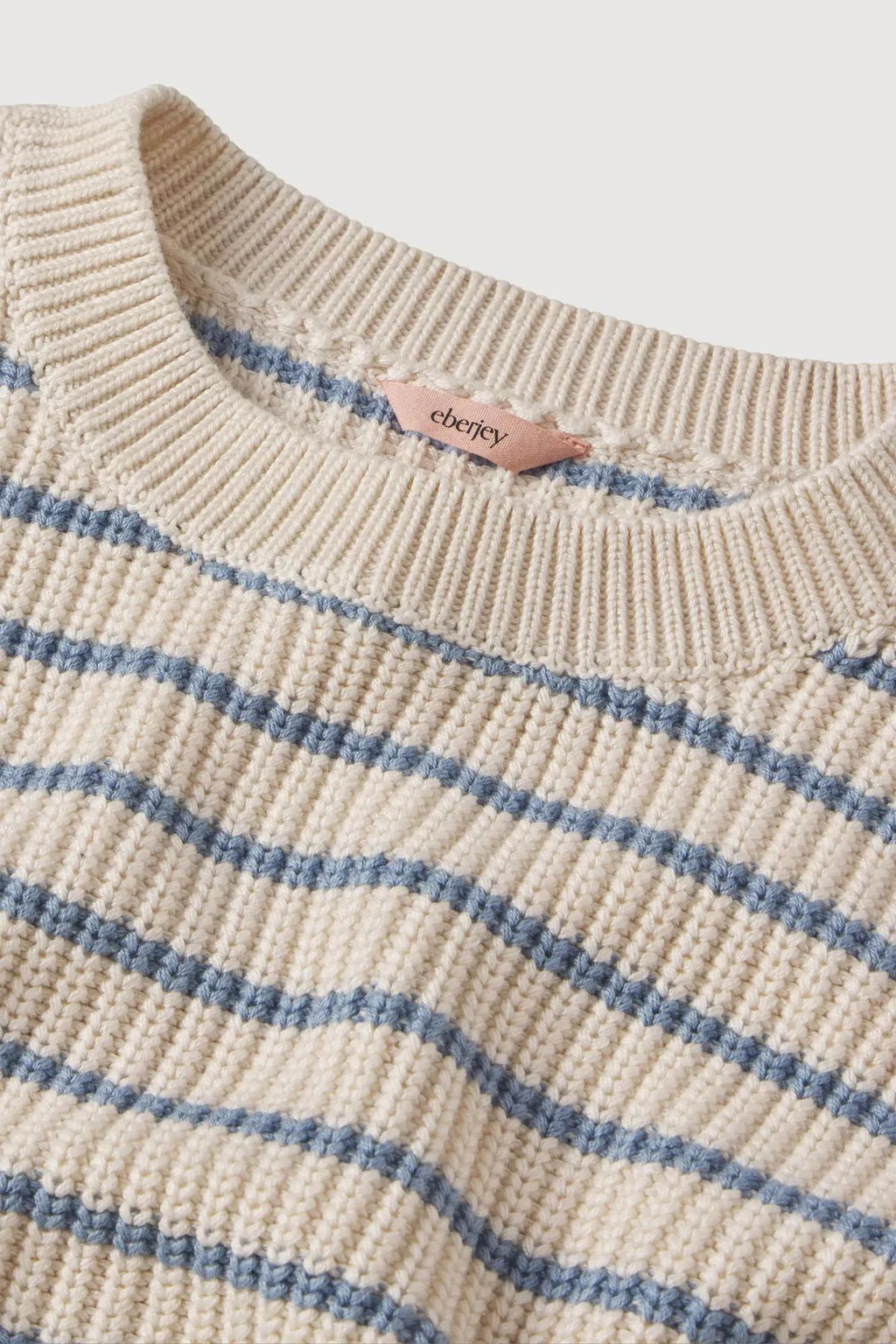 Coastal Cotton Sweater Crew Neck Pullover | Eberjey