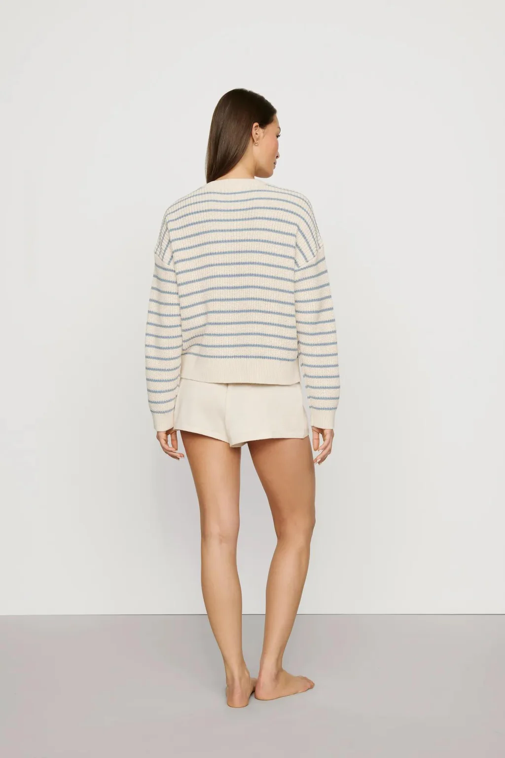 Coastal Cotton Sweater Crew Neck Pullover | Eberjey