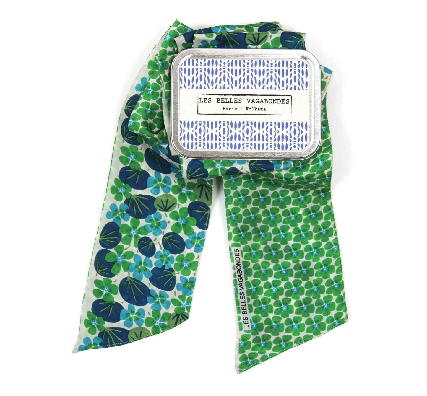 Green petal headband