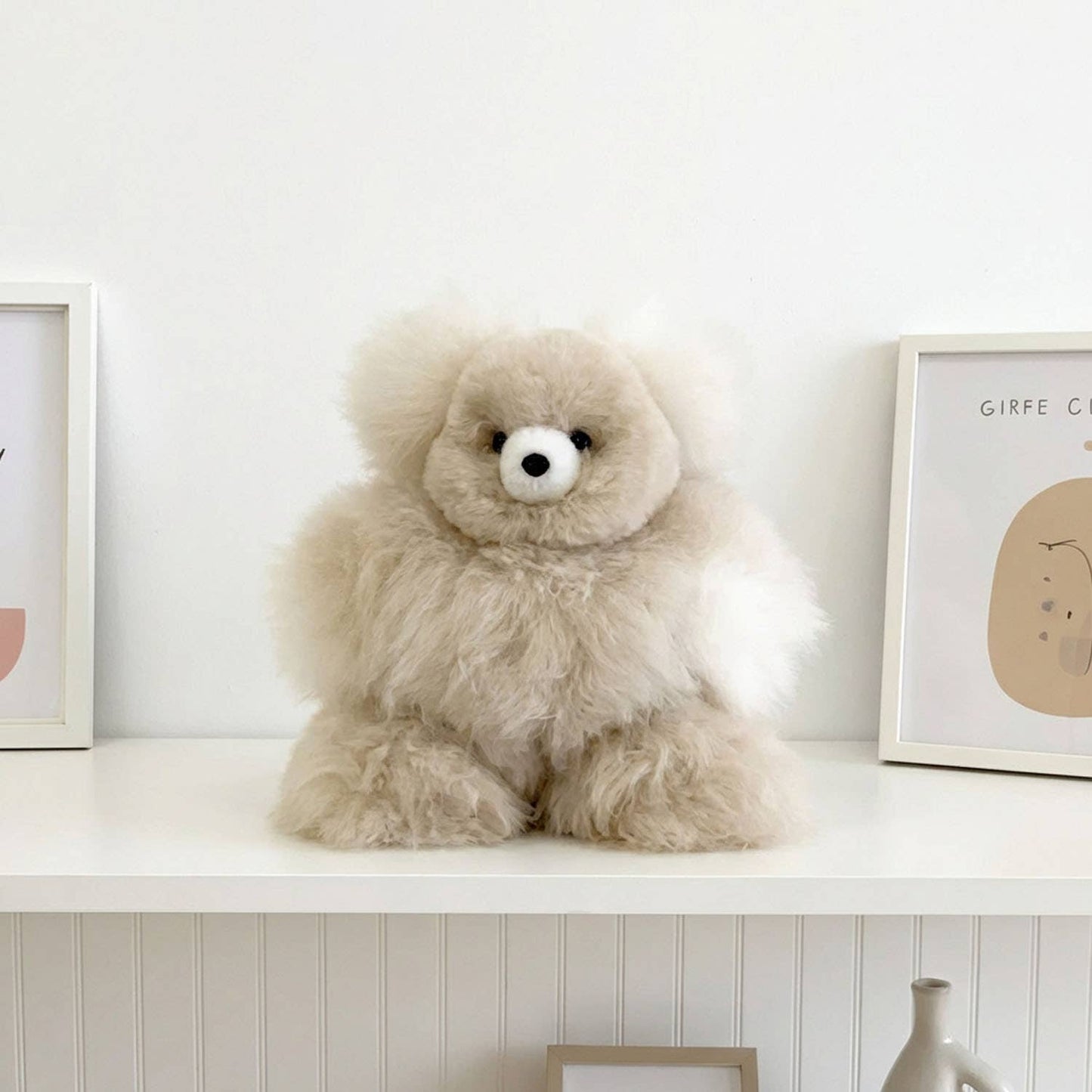10" Small Alpaca Stuffed Animal - Bear