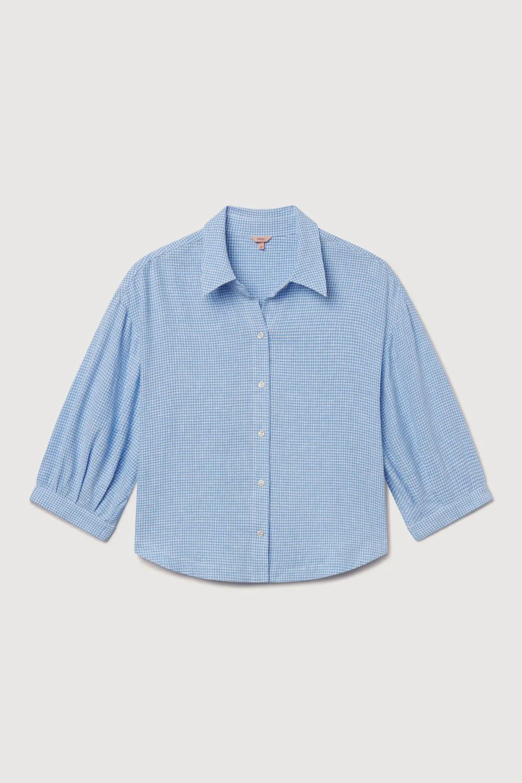 Linen Blend Relaxed Sleeve Top | Eberjey