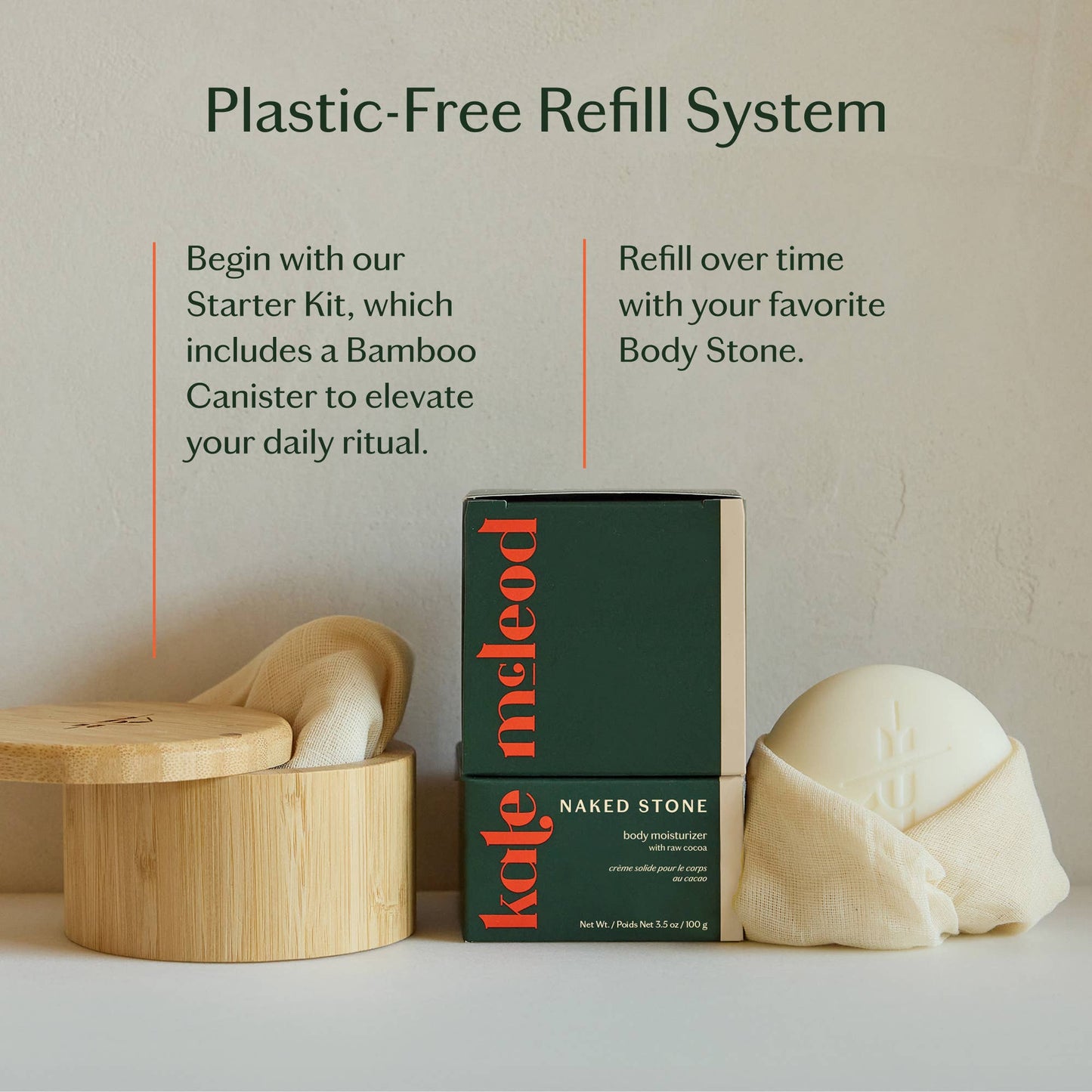 Naked Stone | Deep Moisturizing Lotion Bar | Kate McLeod