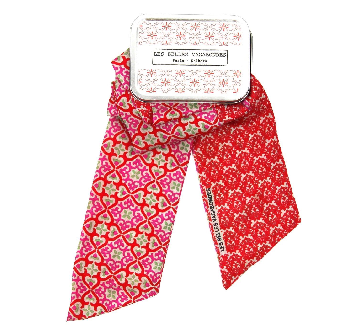 Florence Red Silk Headband | Les Belles Vagabondes