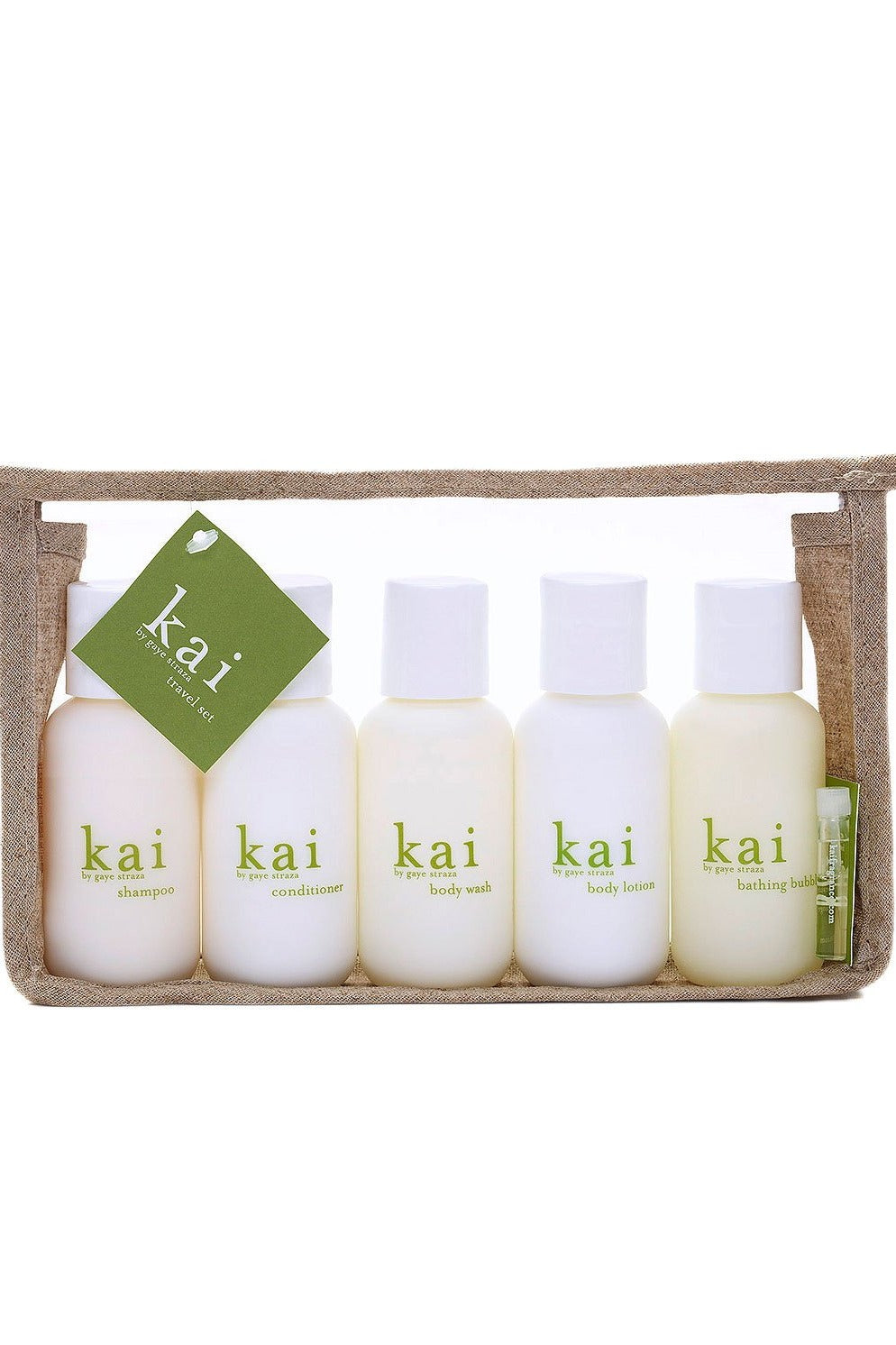 Kai Travel Kit | Luxury Clean Beauty Set in Reusable Hemp Bag
