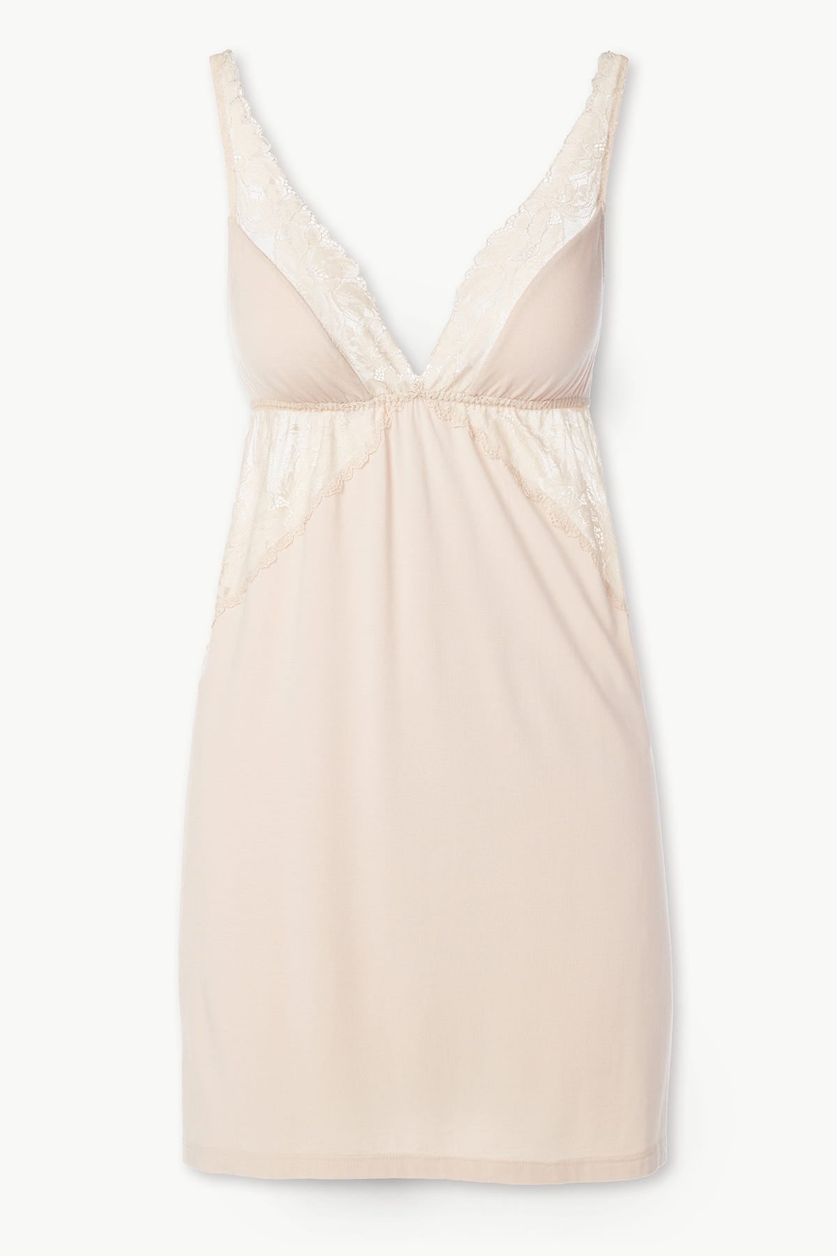 Eberjey Rosalia Elevated Everyday Chemise — Antique Rose detail