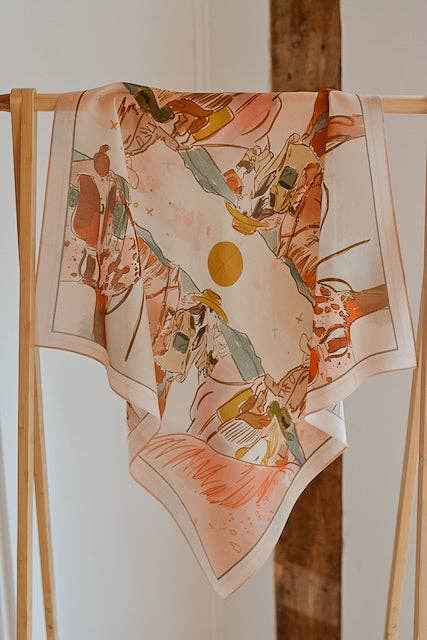 September ride cowgirl silk scarf wild rag