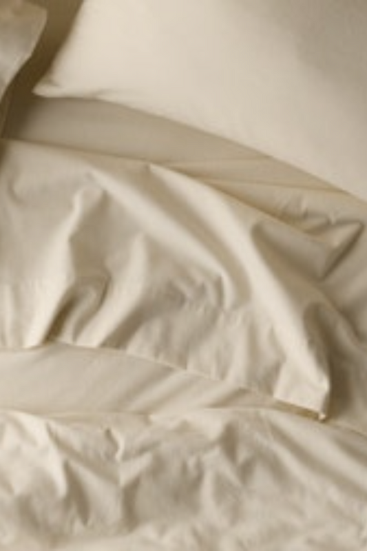 Organic Cloud Brushed Flannel Flat Sheet