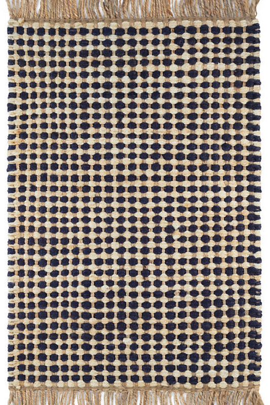 Kuba Black Woven Jute Rug | Dash & Albert