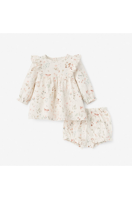 Owl Print 2-Piece Set | Elegant Baby