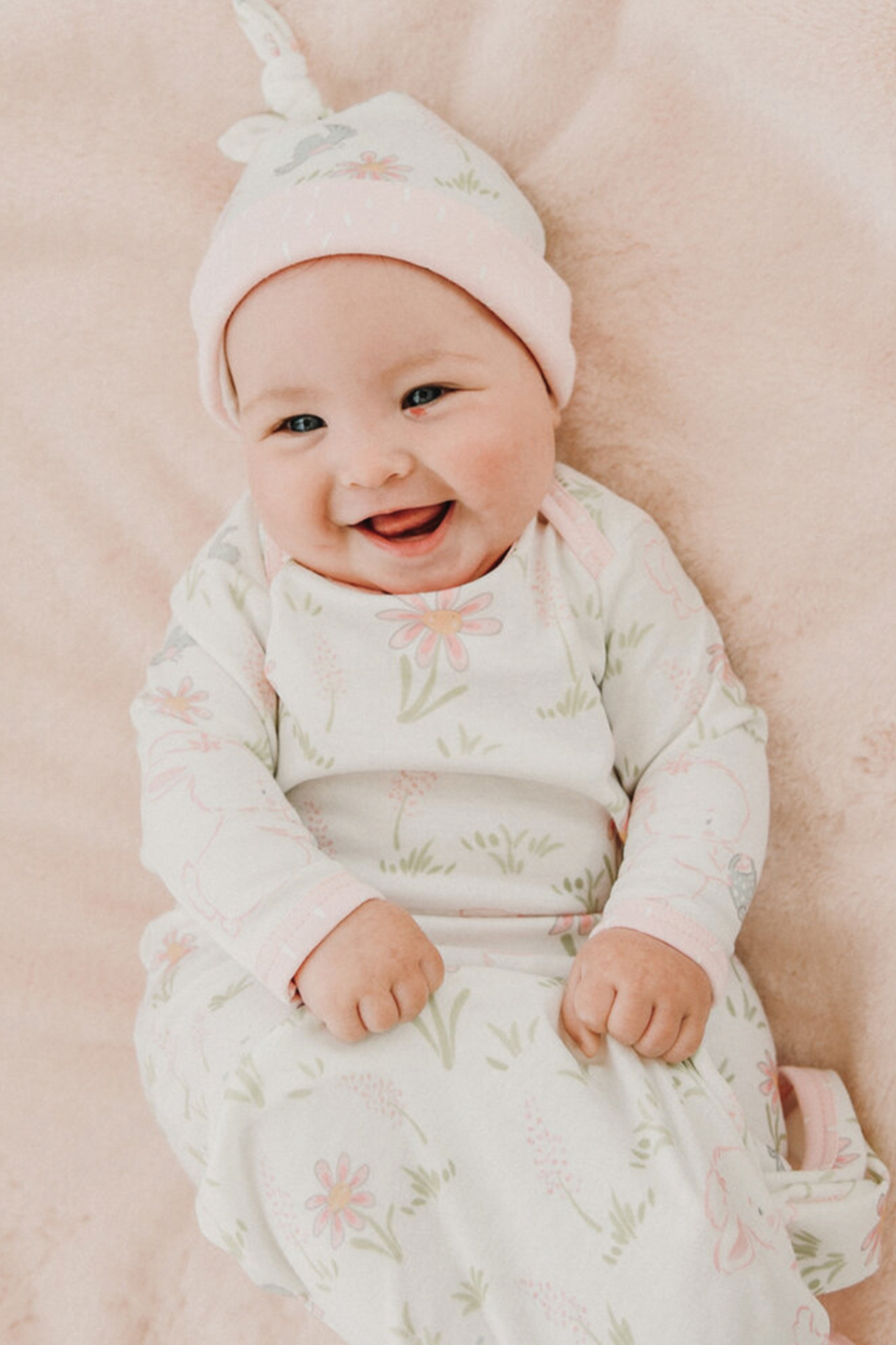 Friendship Blossom Knotty Gown & Hat Set | Bunnies by the Bay