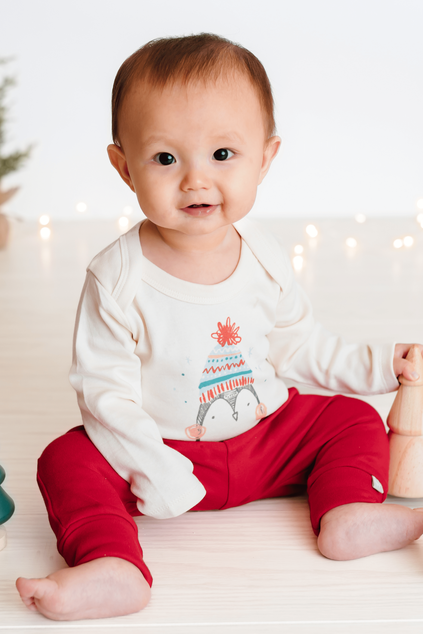 Organic Cotton Cuffed Baby Pants | Finn + Emma