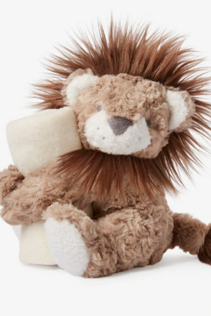 Lion Swirl Naptime Huggie Plush Toy | Elegant Baby