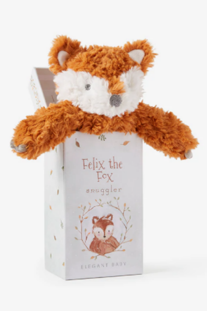 Fox Snuggler Swirl Plush Security Blanket, Boxed | Elegant Baby