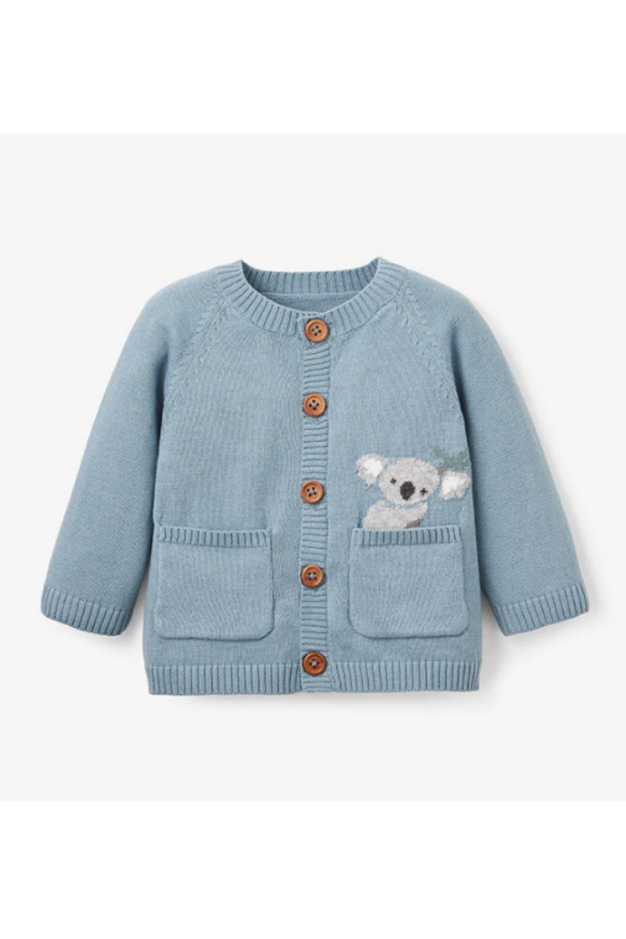 Koala Knit Baby Cardigan | Elegant Baby