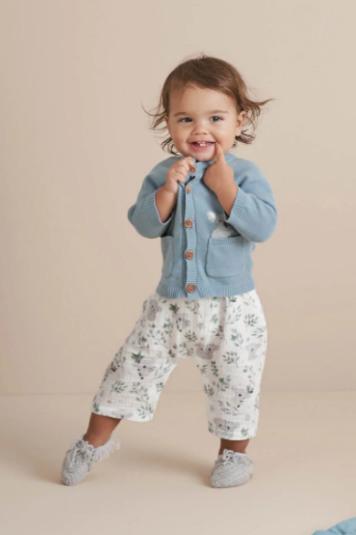 Koala Knit Baby Cardigan | Elegant Baby