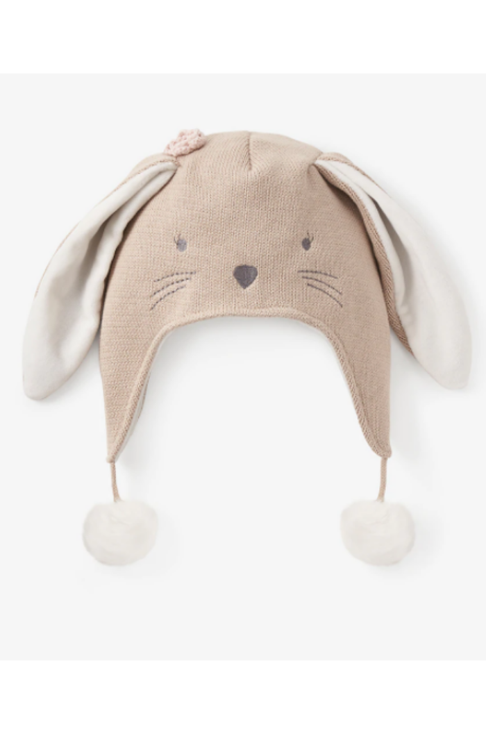 Bunny Aviator Knit Baby Hat | Elegant Baby