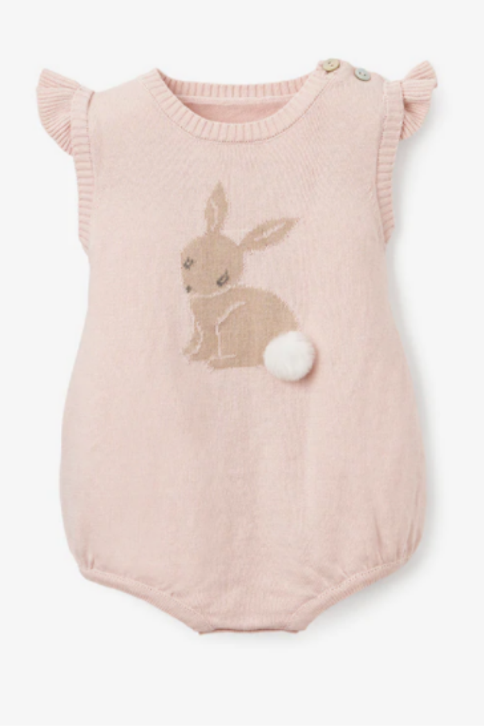 Bunny Baby Bubble Romper | Elegant Baby