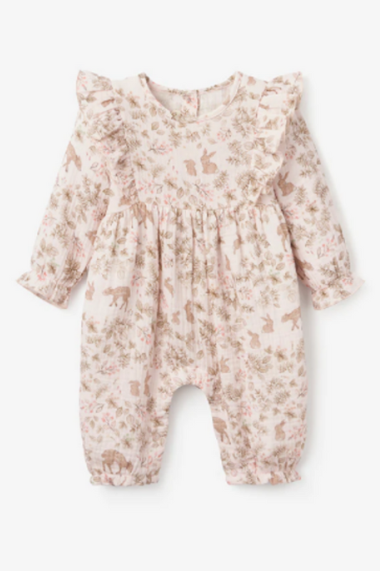 Organic Muslin Baby Jumpsuit | Elegant Baby
