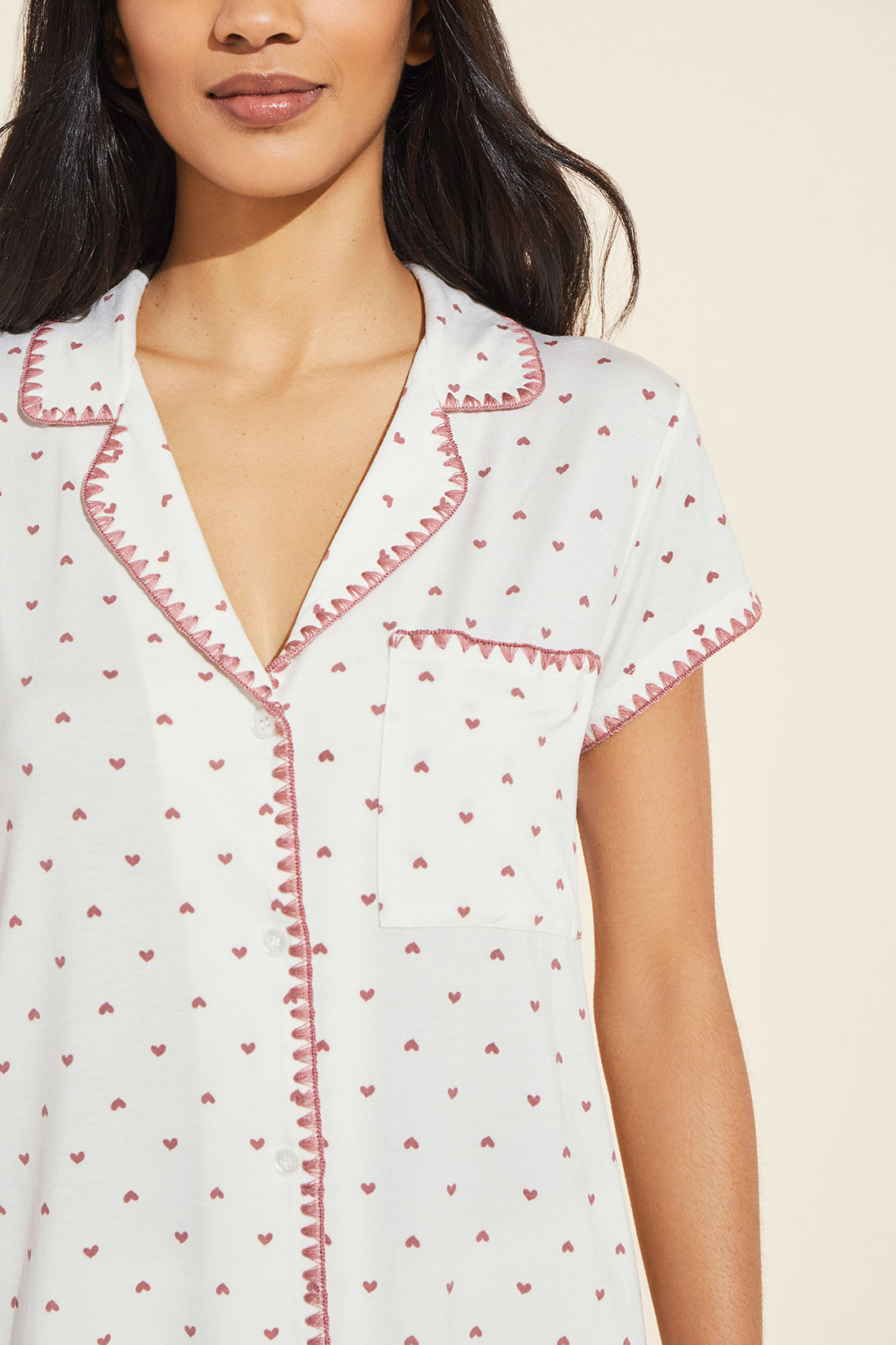 Frida Whip Stitch Short PJ Set | Eberjey