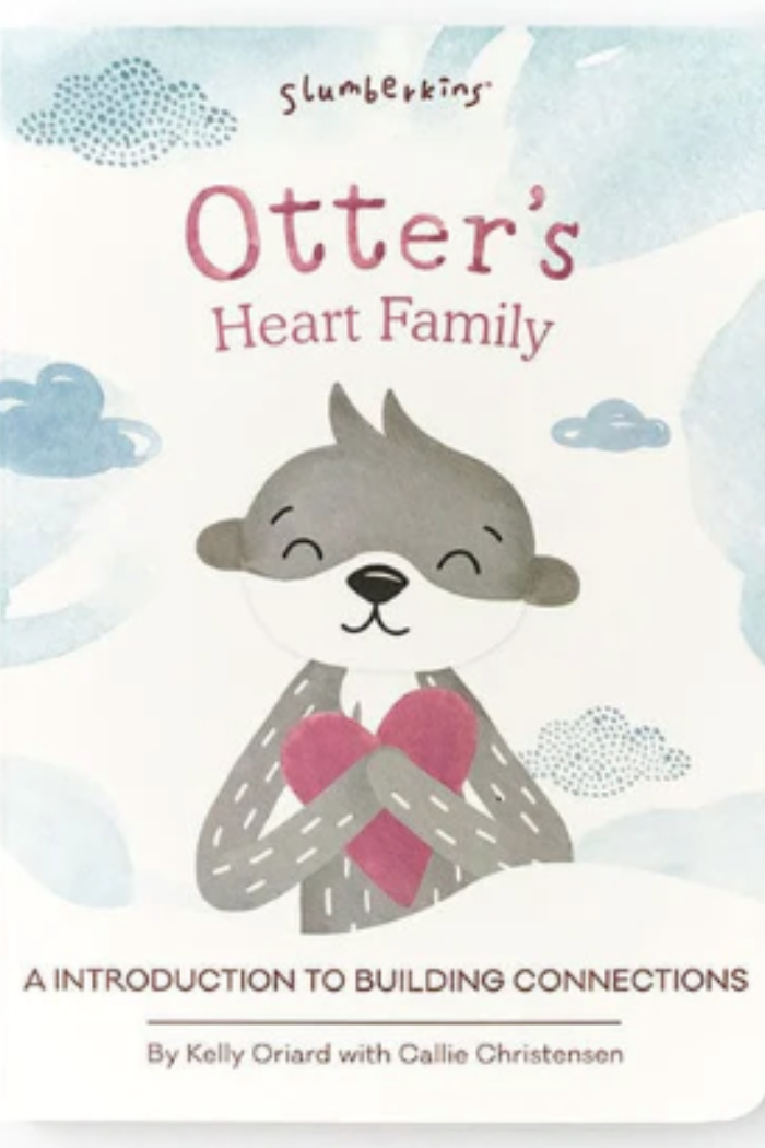 EXL Otter Snuggler Heart Family Board Book & Card | Slumberkins