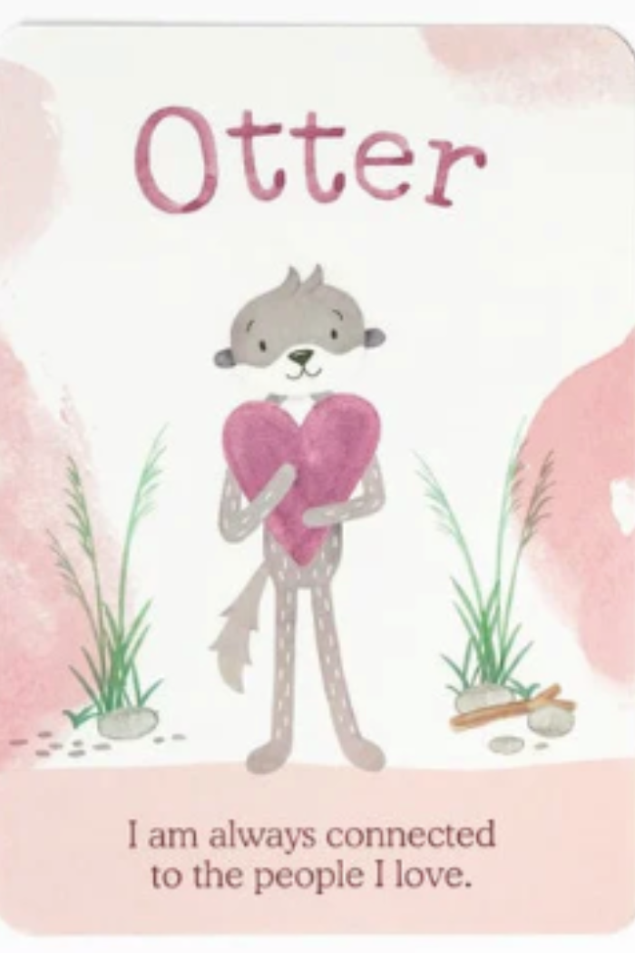 EXL Otter Snuggler Heart Family Board Book & Card | Slumberkins