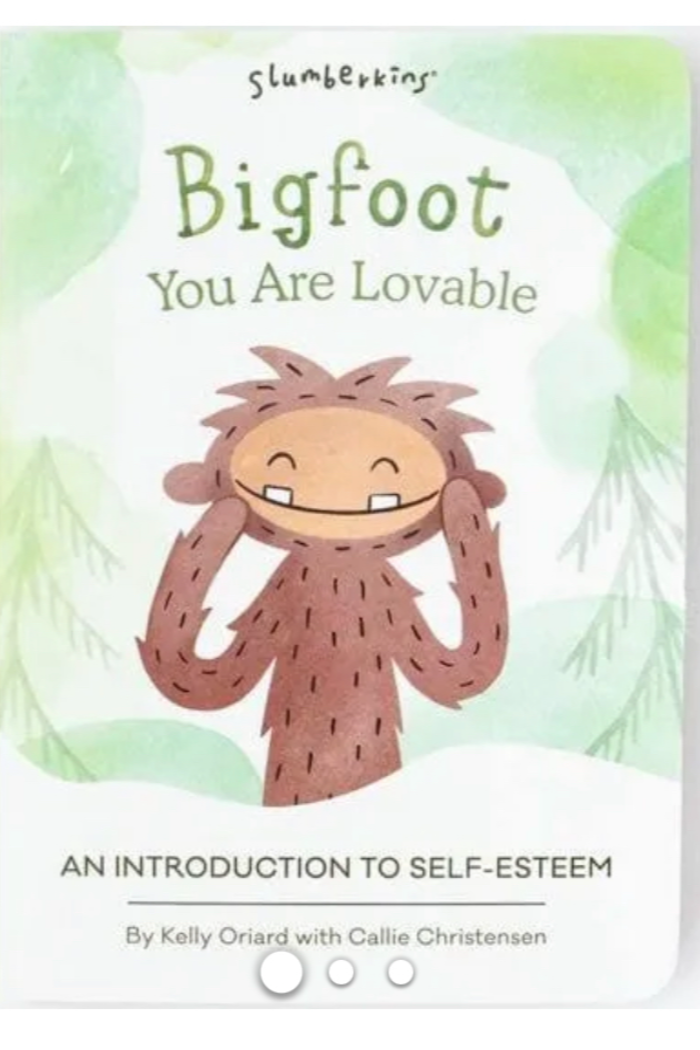 Tan Bunny Mini & Bigfoot Intro Book - Self Esteem | Slumberkins