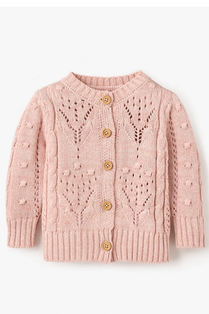 Pointelle Cardigan | Elegant Baby