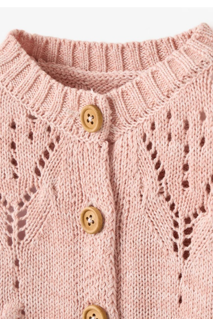 Pointelle Cardigan | Elegant Baby