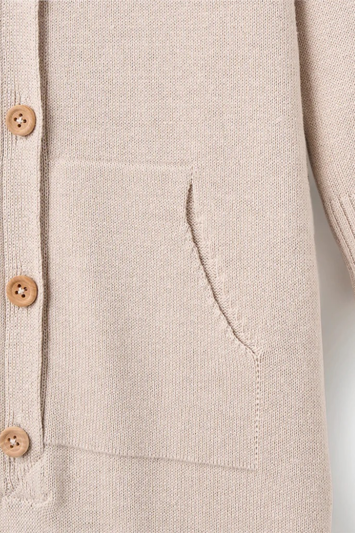 Hooded Knit Jumpsuit | Elegant Baby
