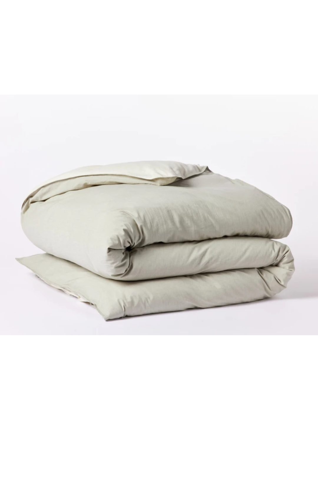 Organic Crinkle Percale Duvet Cover — King | Coyuchi