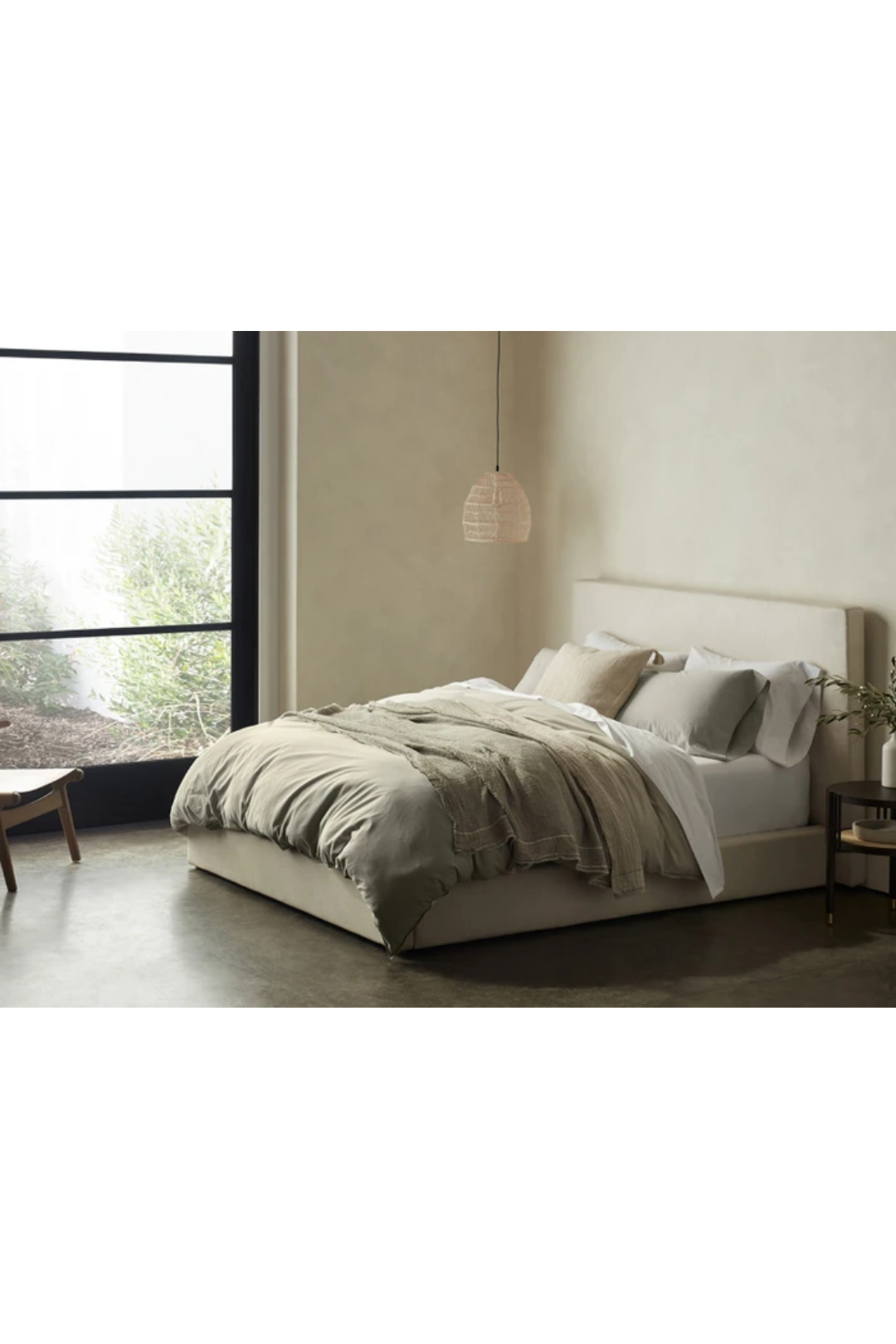 Organic Crinkle Percale Duvet Cover — King | Coyuchi