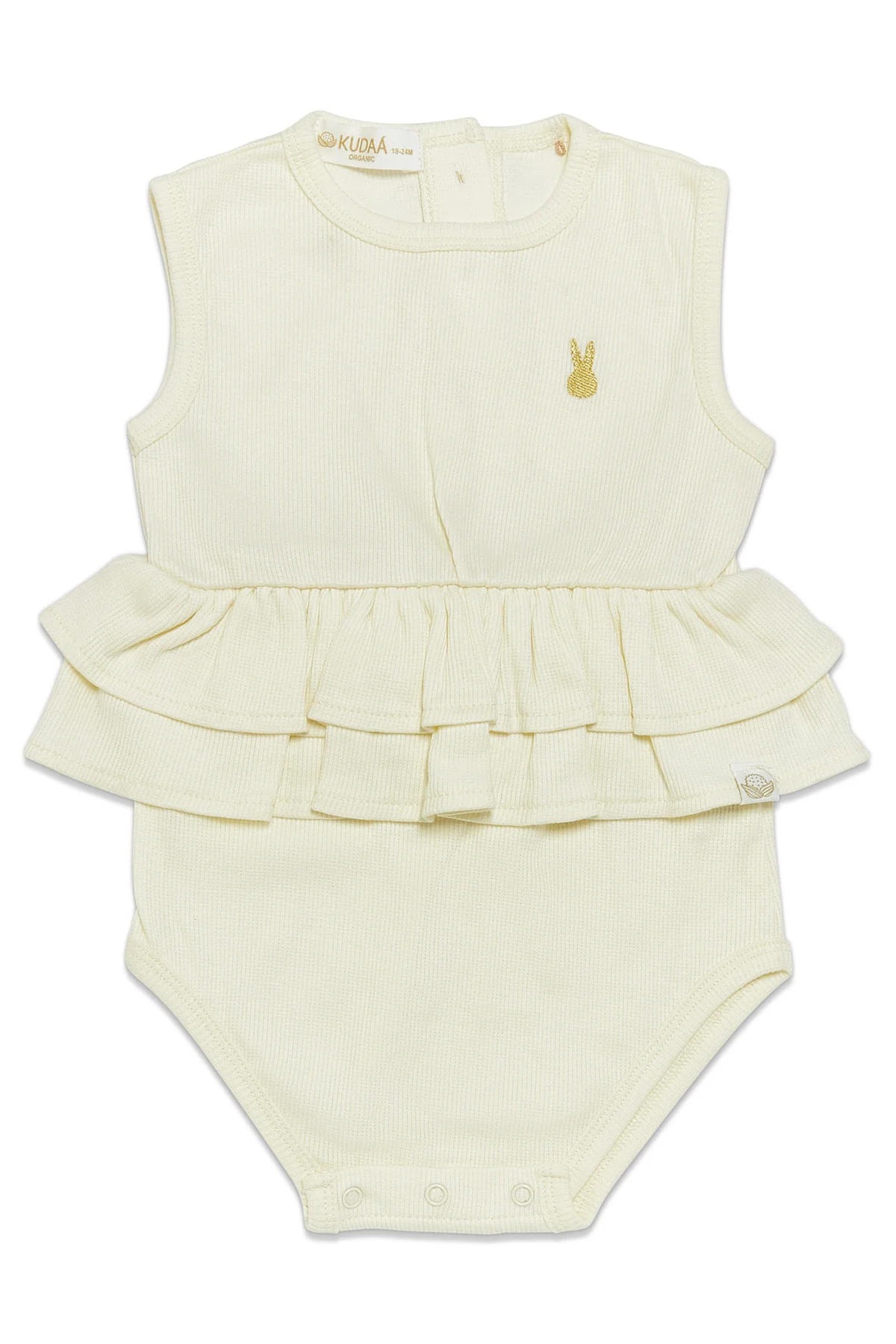 Organic Ruffle Waist Bun Suit | Bunnies by the Bay