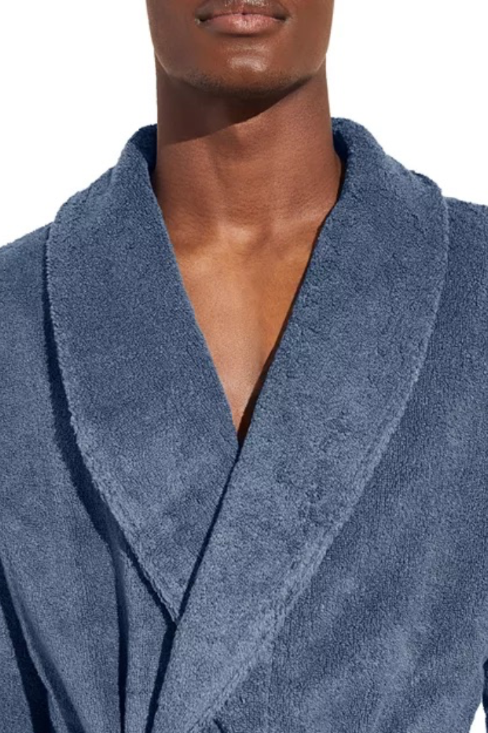 Terry Long Robe — Shawl Collar Cotton Robe with Belt | Eberjey