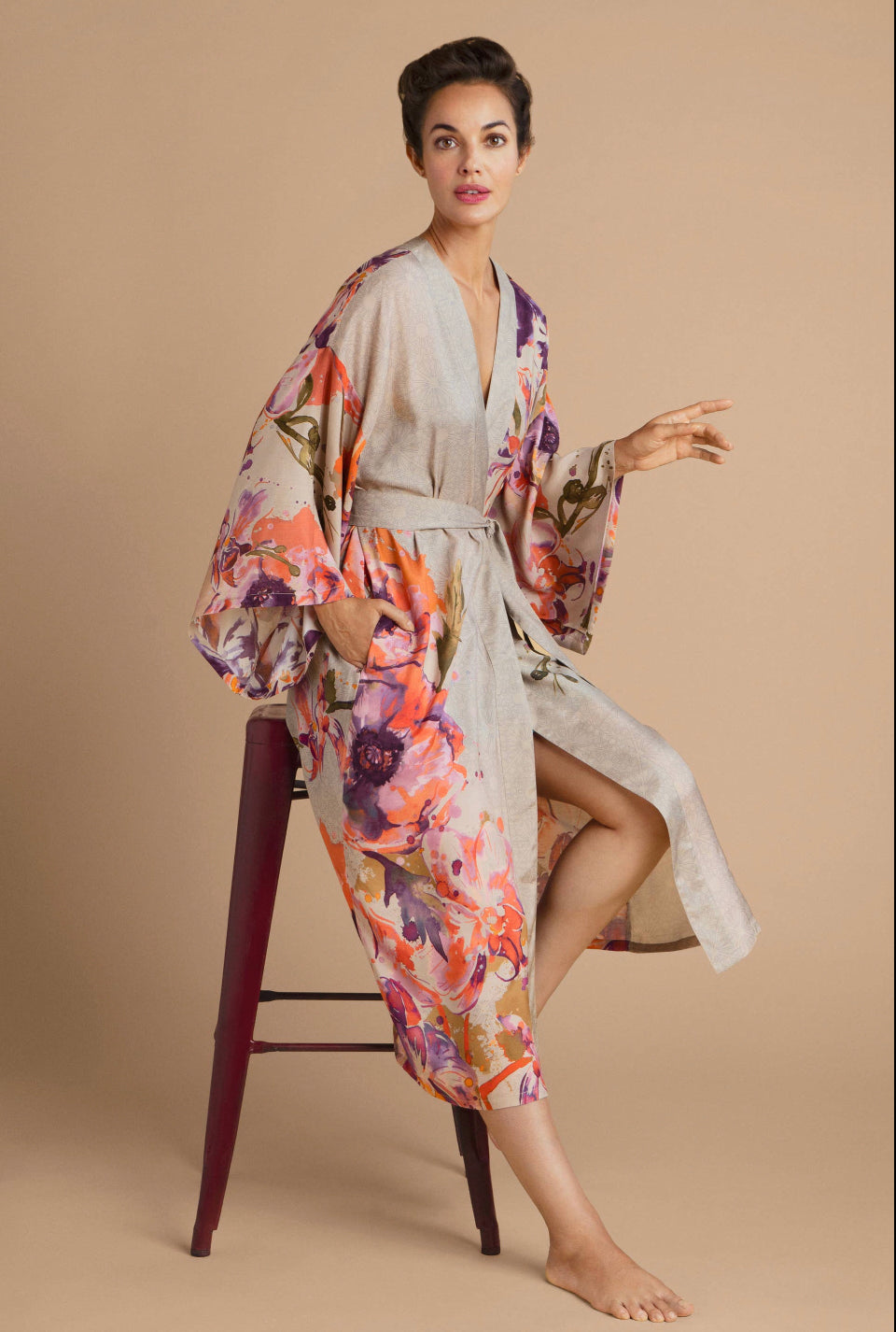 Long Kimono Gown