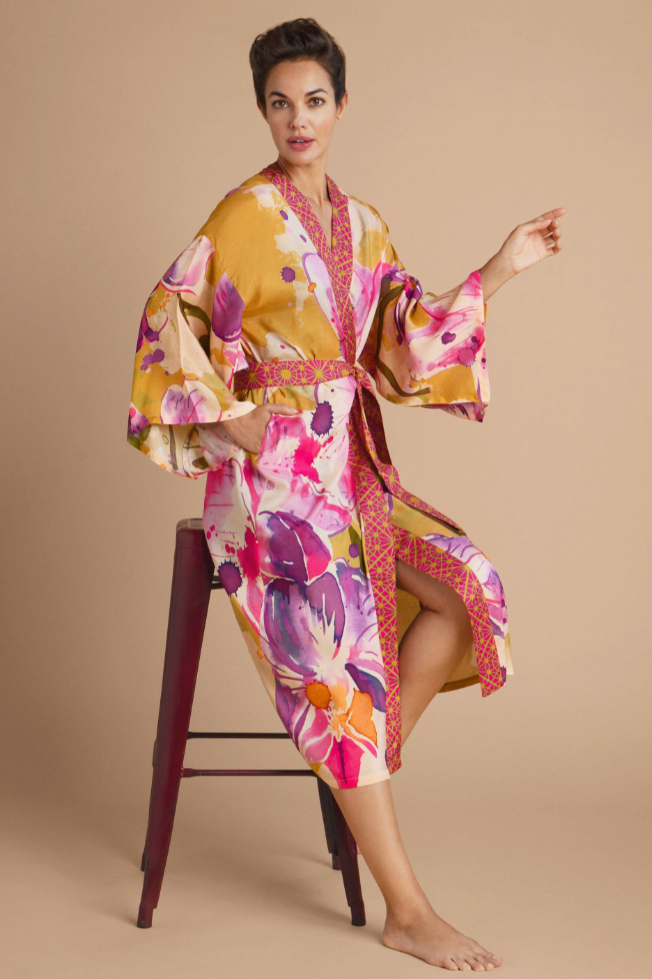 Long Kimono Gown