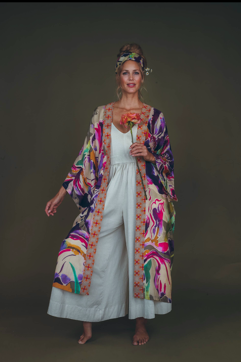 Long Kimono Gown