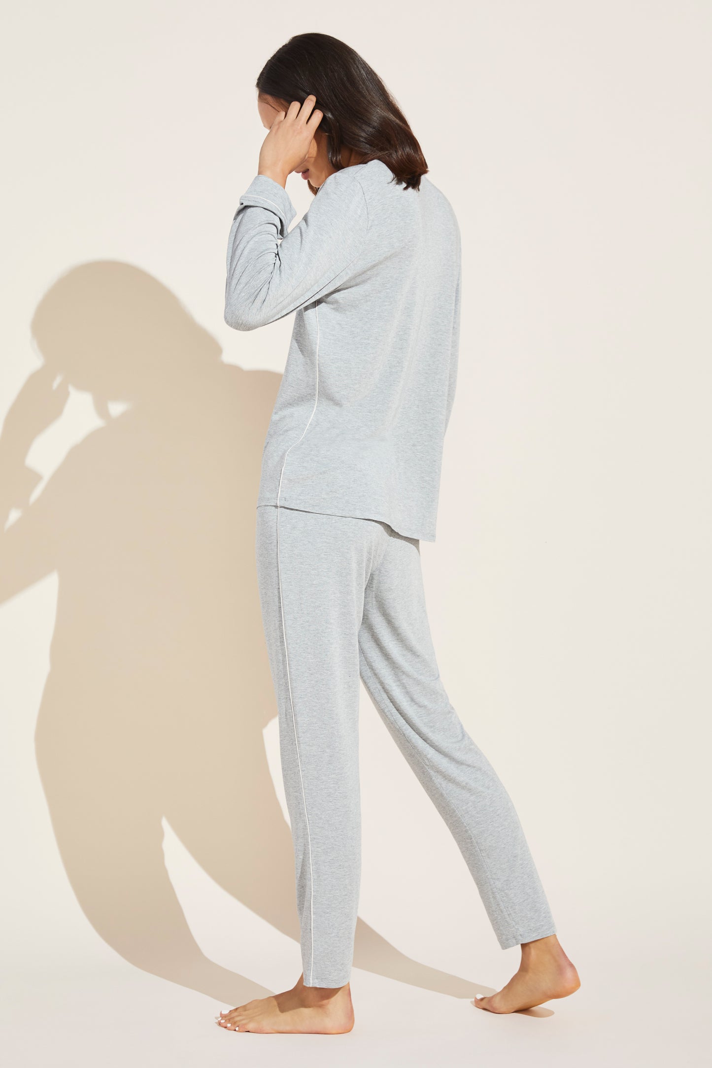 Gisele Tuxedo Slim PJ Set | Eberjey