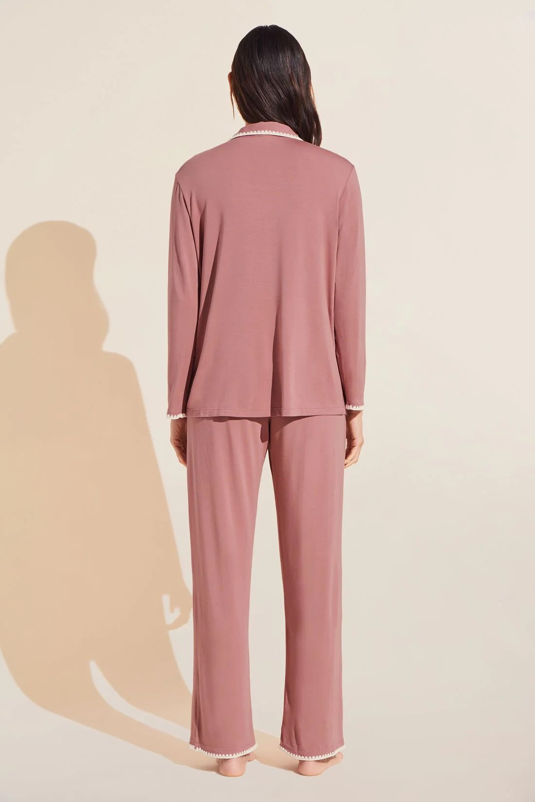 Frida Whip Stitch Long PJ Set | Eberjey