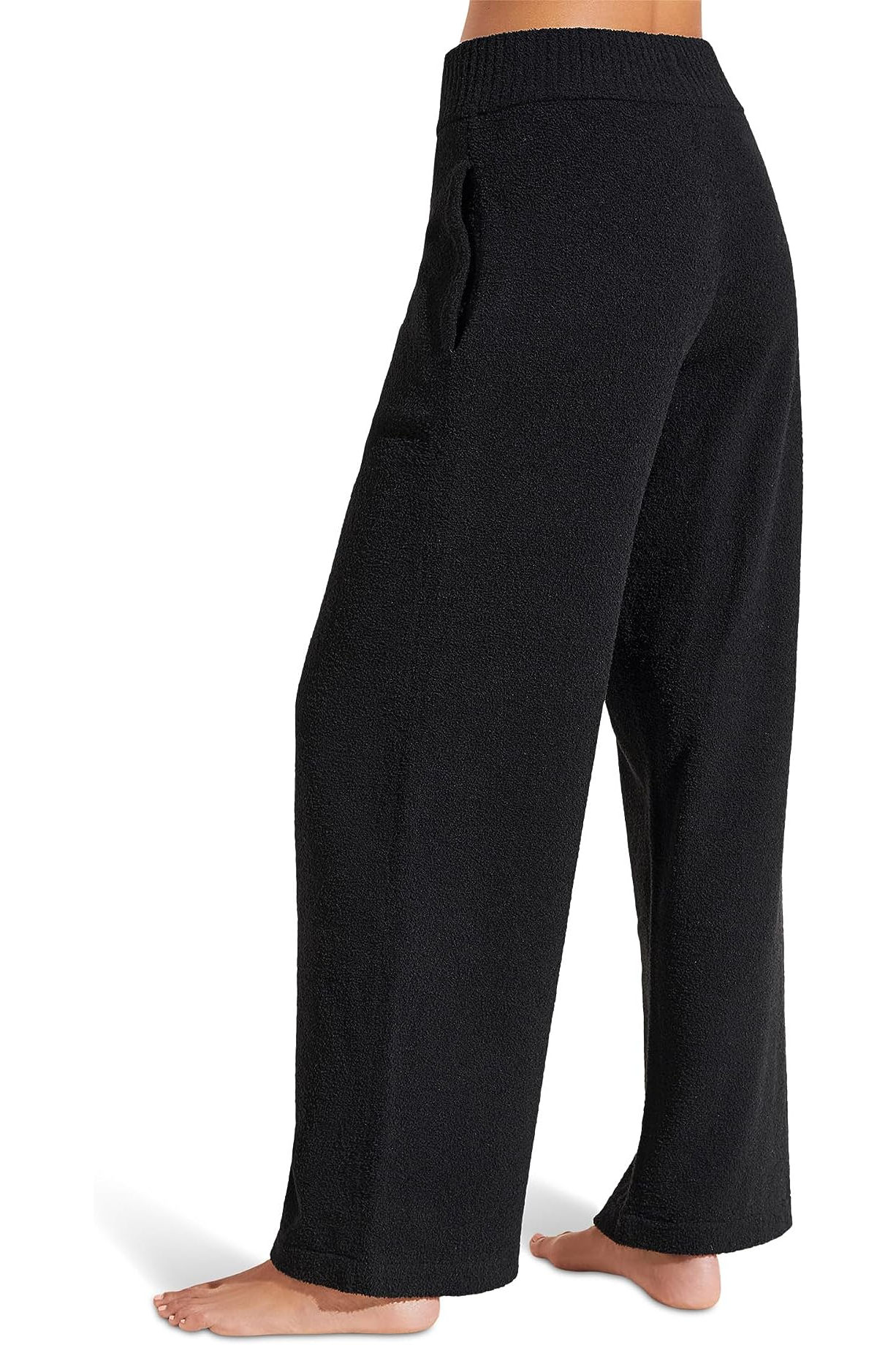 Eberjey Recycled Boucle Pant — Black detail