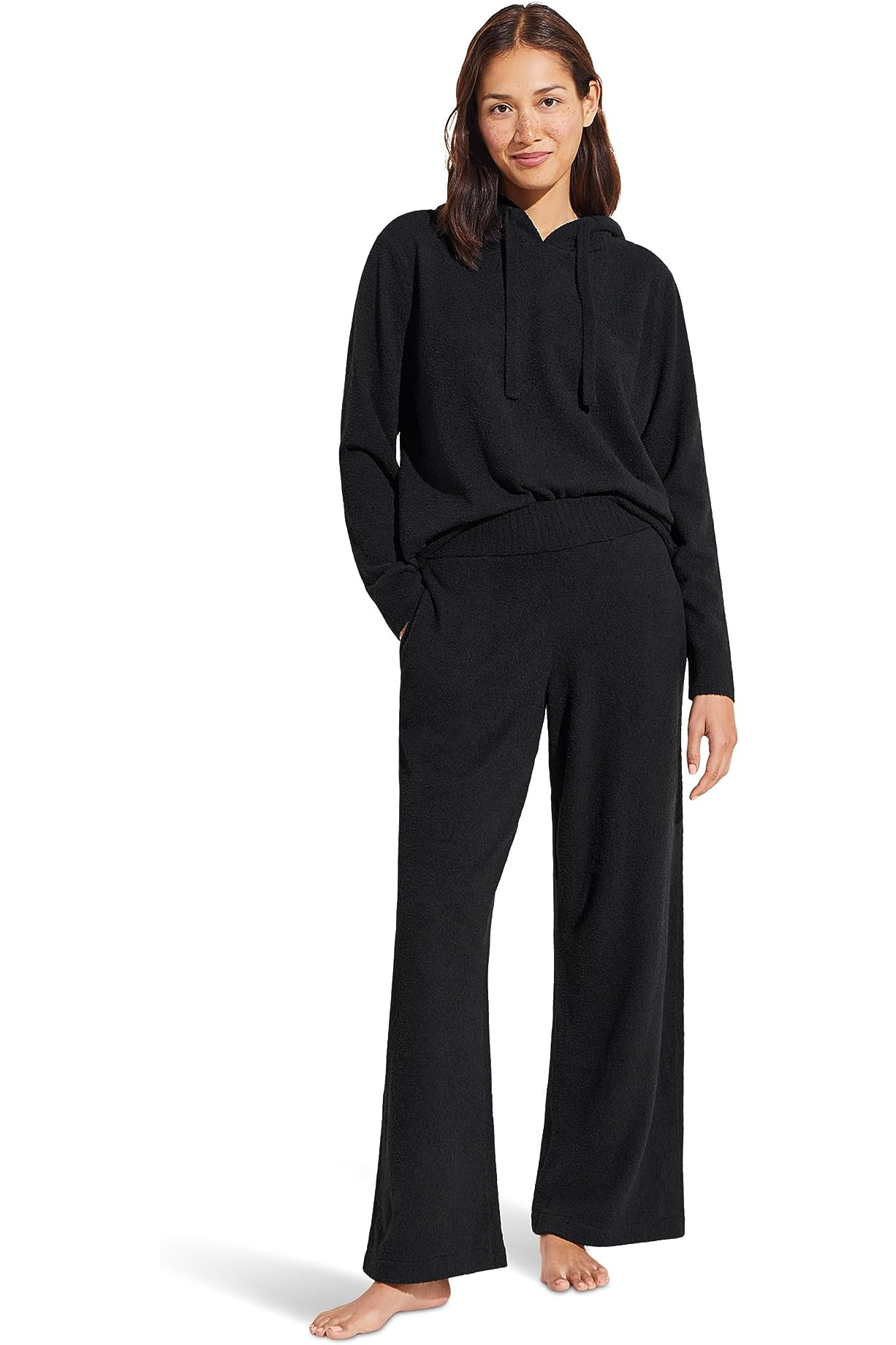 Eberjey Recycled Boucle Pant — Black alt