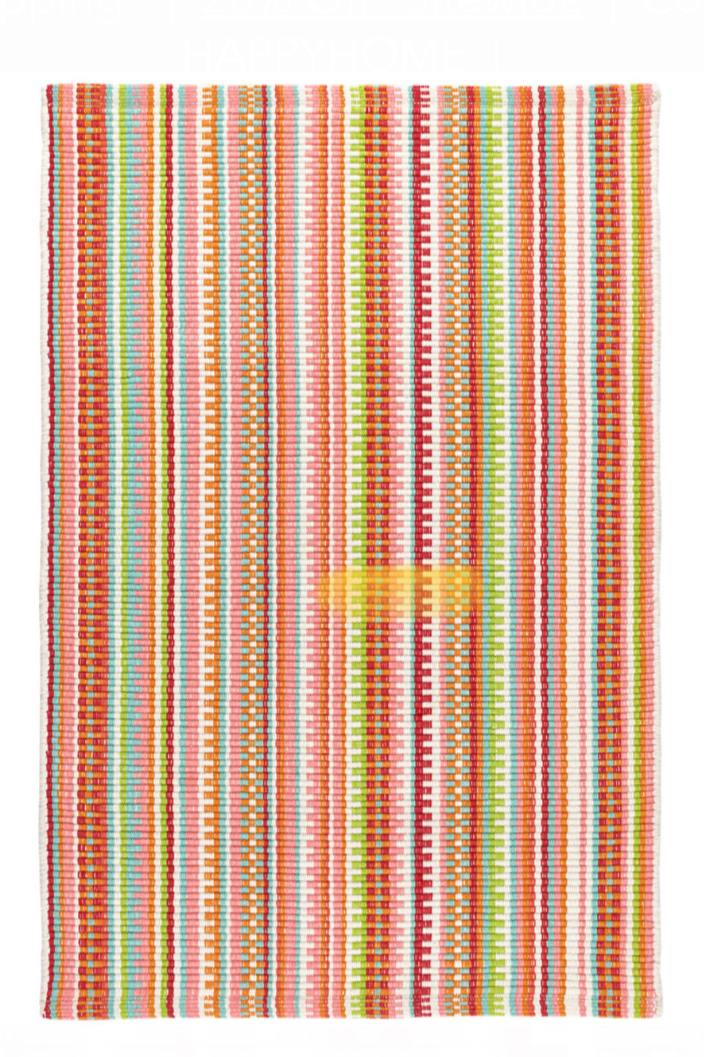 Lucky Stripe Cotton Rug | Dash & Albert