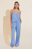 Eberjey Gisele Cami & Pant PJ Set — Blue / White Stripe