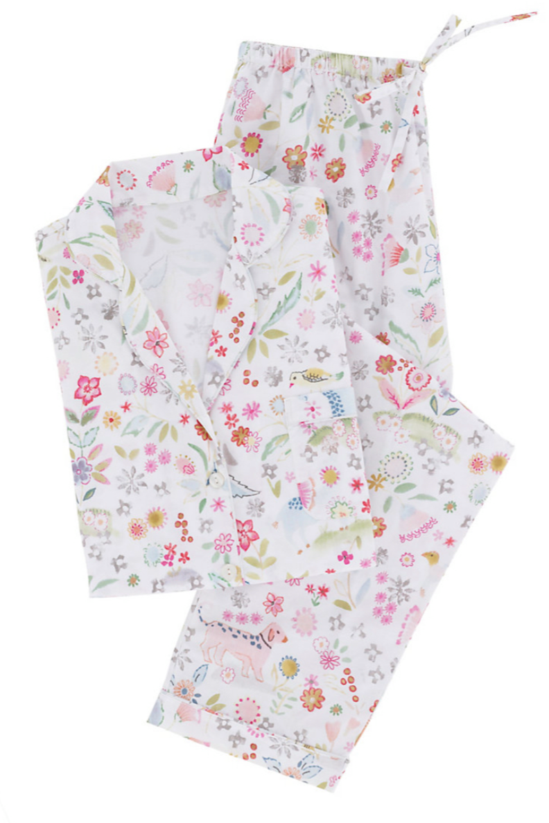 Spring Party Cotton Percale Pajama Set