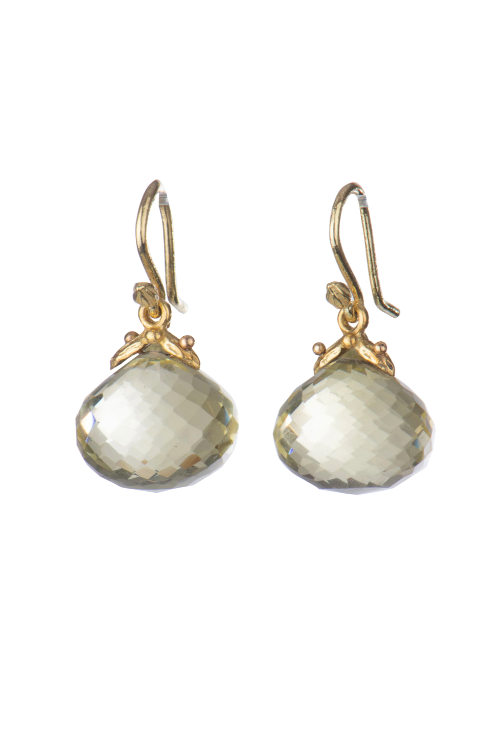 11.5x12mm Oro Verde Faceted Bulb 18k Earrings | Gabrielle Sanchez