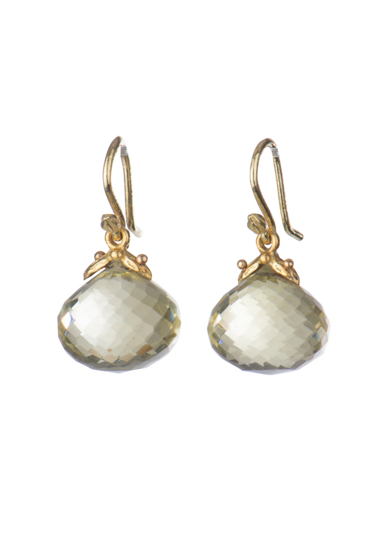 11.5x12mm Oro Verde Faceted Bulb 18k Earrings | Gabrielle Sanchez