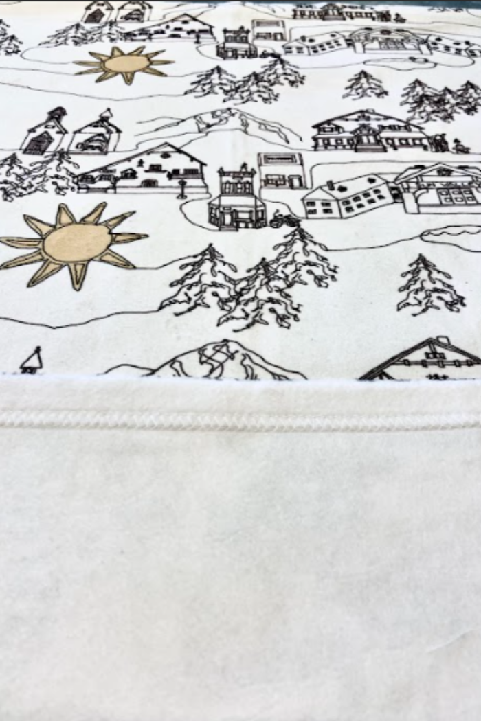 Sun Valley Baby Fuzzy Blanket | Local Keepsake Gift