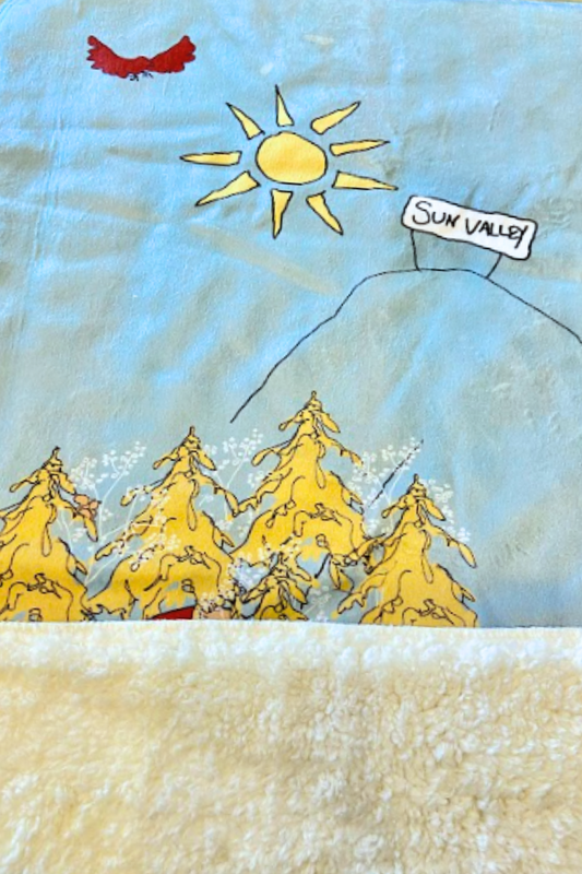 Sun Valley Baby Fuzzy Blanket | Local Keepsake Gift