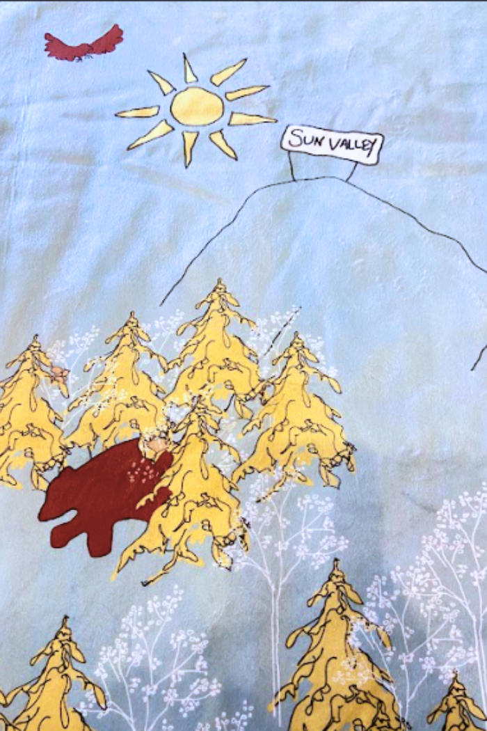 Sun Valley Baby Fuzzy Blanket | Local Keepsake Gift